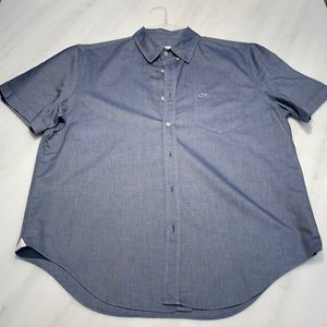 Lacoste Men’s Classic Fit Demin Button Down Shirt - Size 40/Medium